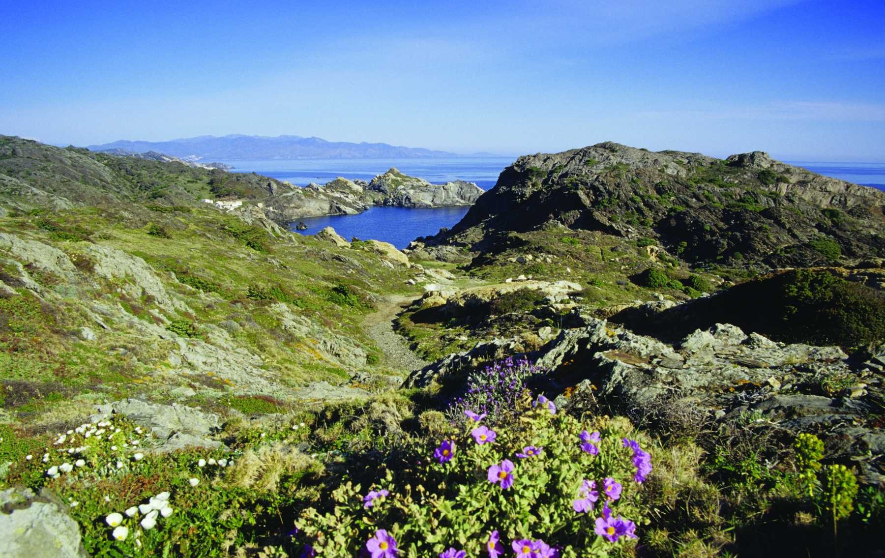 Maisema Cap De Creusin niemimaalta.